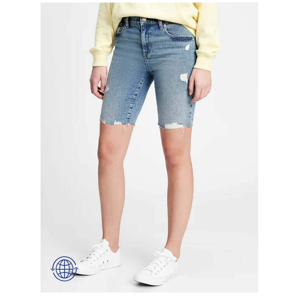 GAP 9" Bermuda Jean Shorts - Picture 2 of 8